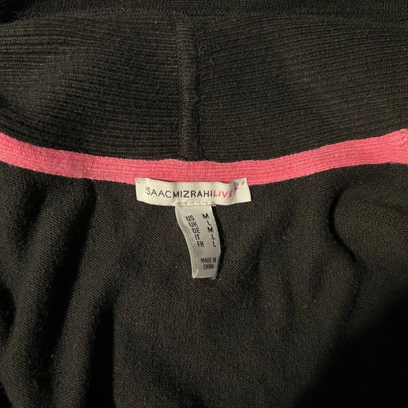 Isaac Mizrahi Live, M, sleeveless ribbed, shawl collar pocketed duster cardigan - Picture 7 of 9